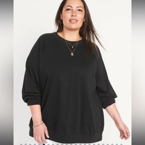 Old Navy Oversized French Terry Tunic Sweatshirt for Women